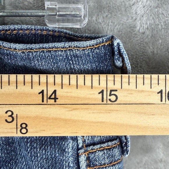 Seven‎ For All Mankind Bootcut Jeans Blue Wash Distressed Size 29 - Picture 4 of 7